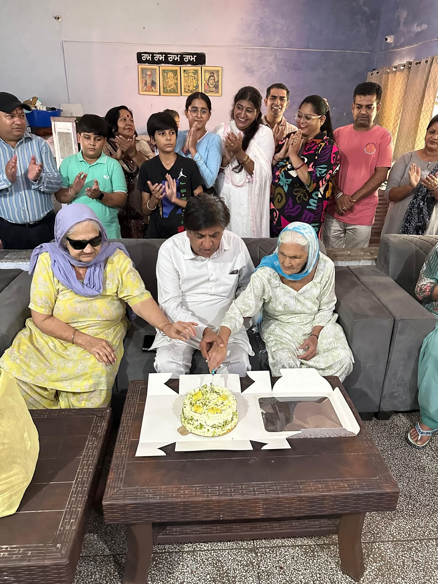 MLA Jimpa celebrated 'Grand Parents Day' with the elders in the old age home.